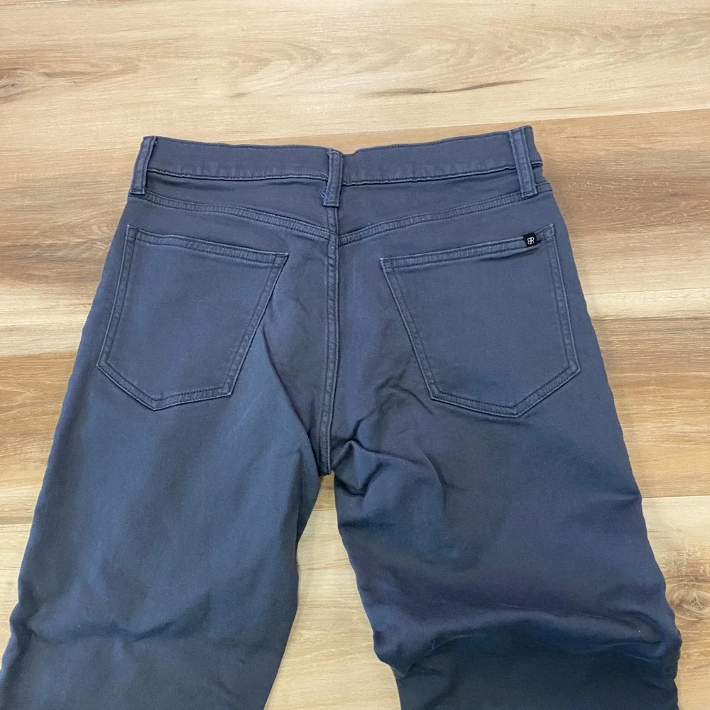 Banana Republic Pants 30x32 Chino 5-Pocket Cotton Stretch Straight Gray-Blue